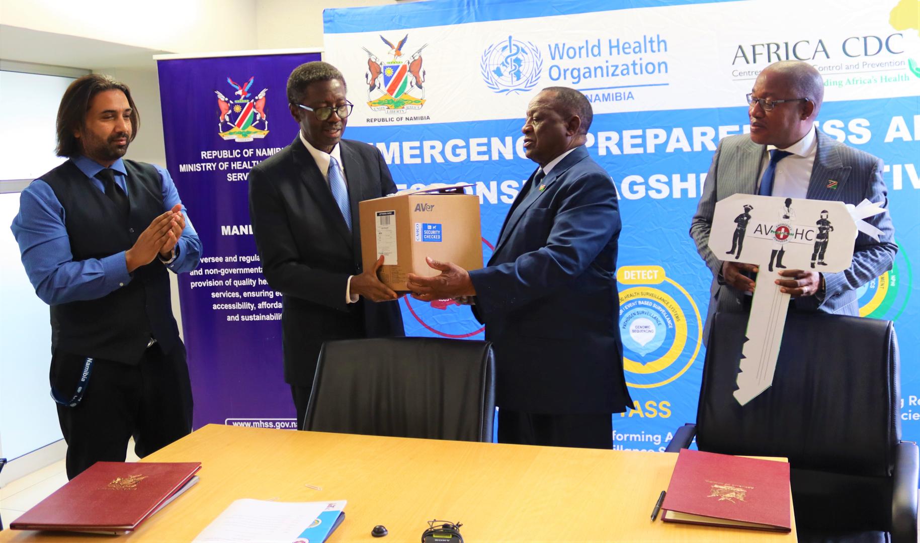 Namibia And Who Sign A Memorandum Of Agreement Moa To Boost Emergency Preparedness Who 